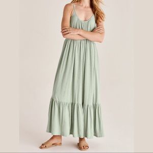 z supply lido slub maxi dress ZD221240 SGL color sea glass size XS S M L